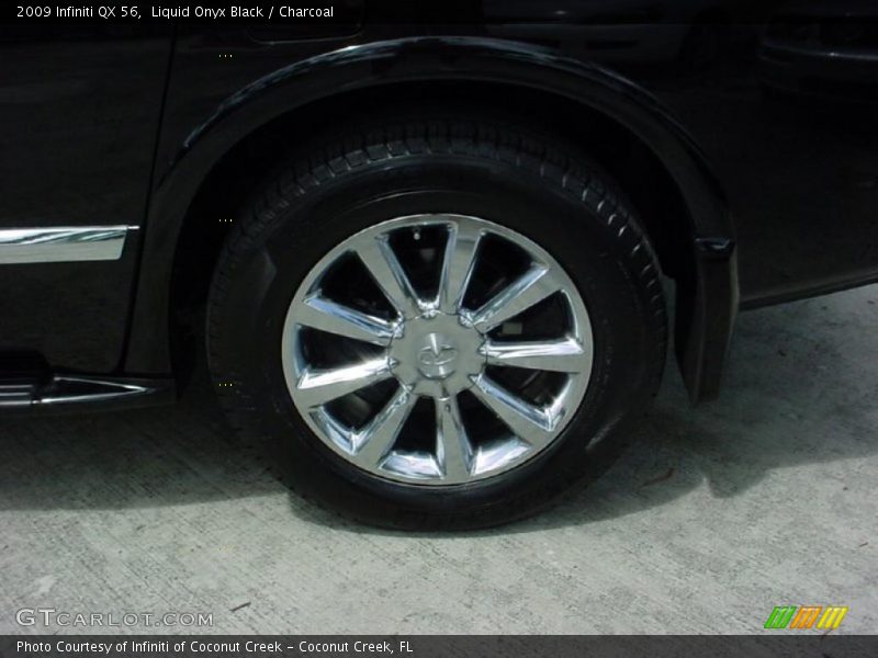 Liquid Onyx Black / Charcoal 2009 Infiniti QX 56