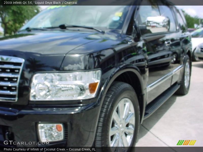 Liquid Onyx Black / Charcoal 2009 Infiniti QX 56