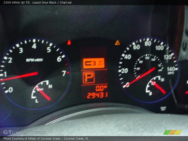 Liquid Onyx Black / Charcoal 2009 Infiniti QX 56