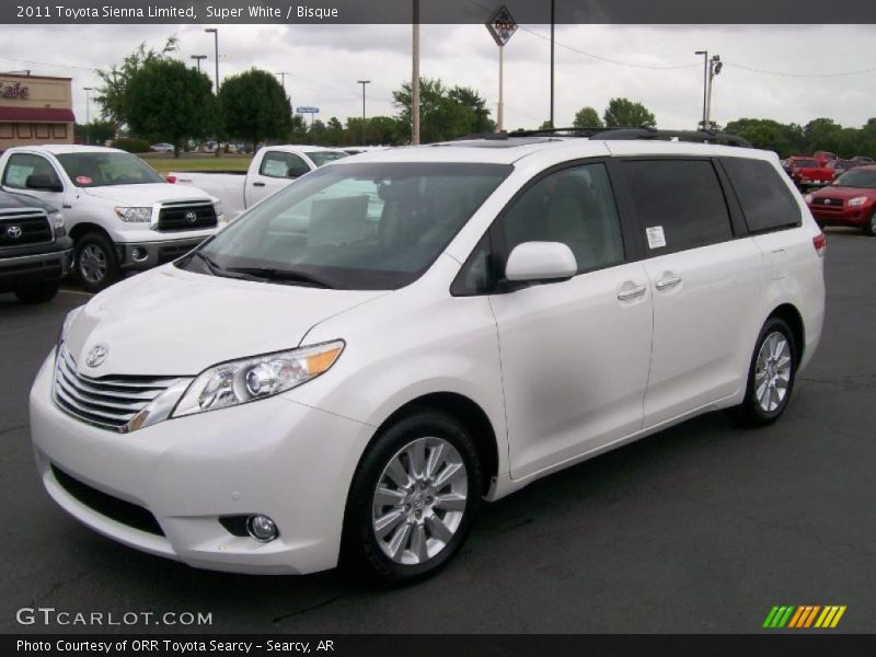 Super White / Bisque 2011 Toyota Sienna Limited