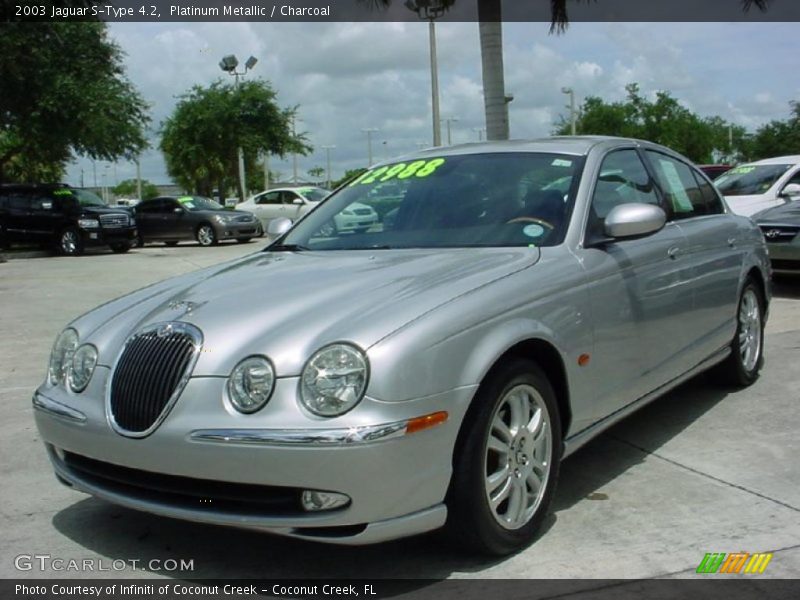 Platinum Metallic / Charcoal 2003 Jaguar S-Type 4.2