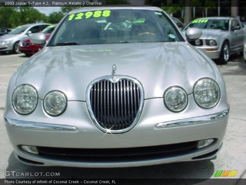 Platinum Metallic / Charcoal 2003 Jaguar S-Type 4.2