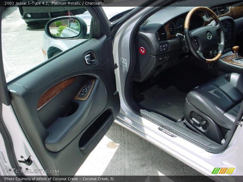 Platinum Metallic / Charcoal 2003 Jaguar S-Type 4.2