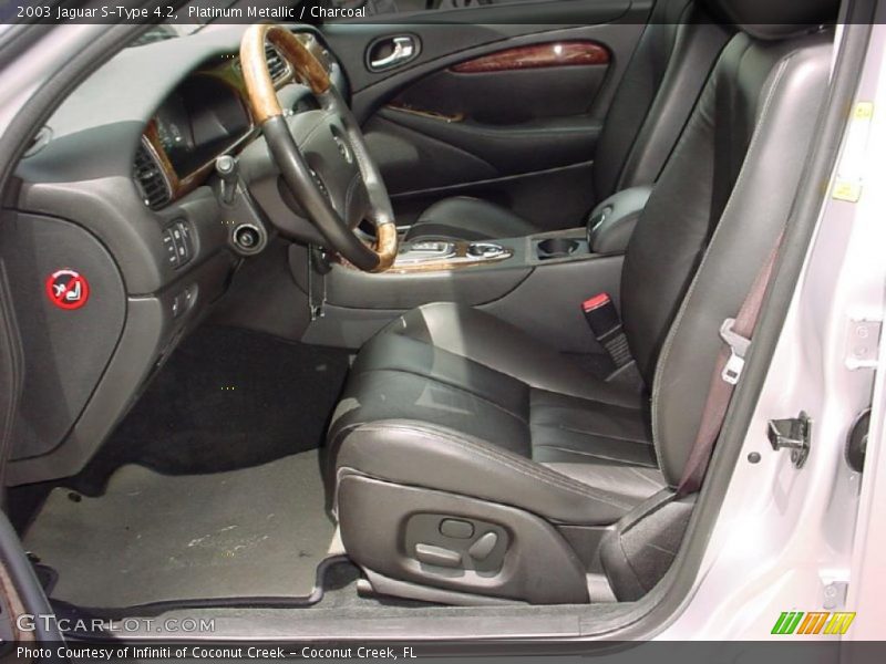 Platinum Metallic / Charcoal 2003 Jaguar S-Type 4.2