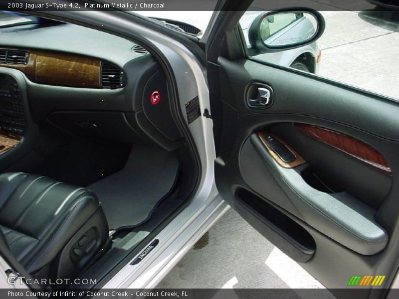 Platinum Metallic / Charcoal 2003 Jaguar S-Type 4.2