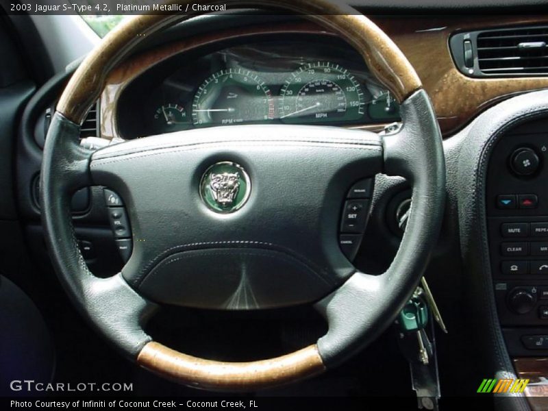 Platinum Metallic / Charcoal 2003 Jaguar S-Type 4.2