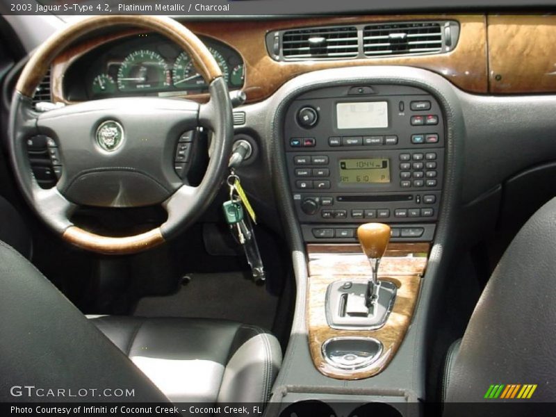 Platinum Metallic / Charcoal 2003 Jaguar S-Type 4.2