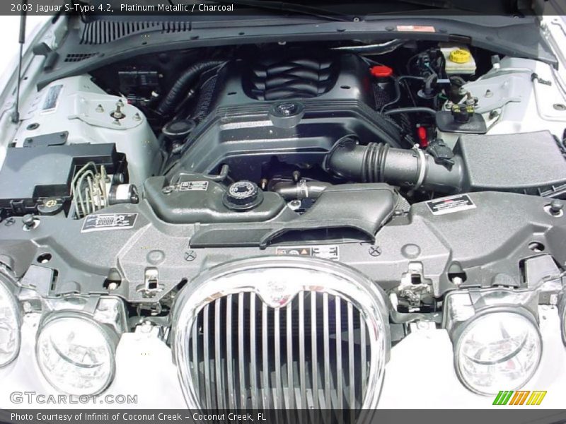 Platinum Metallic / Charcoal 2003 Jaguar S-Type 4.2