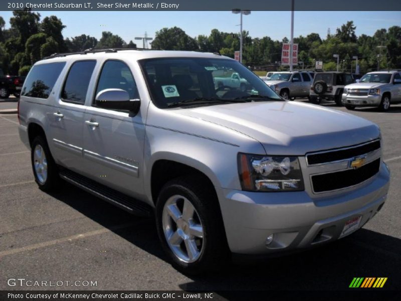 Sheer Silver Metallic / Ebony 2010 Chevrolet Suburban LT