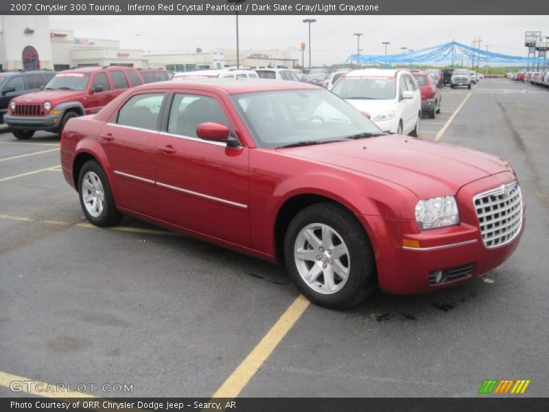 Inferno Red Crystal Pearlcoat / Dark Slate Gray/Light Graystone 2007 Chrysler 300 Touring