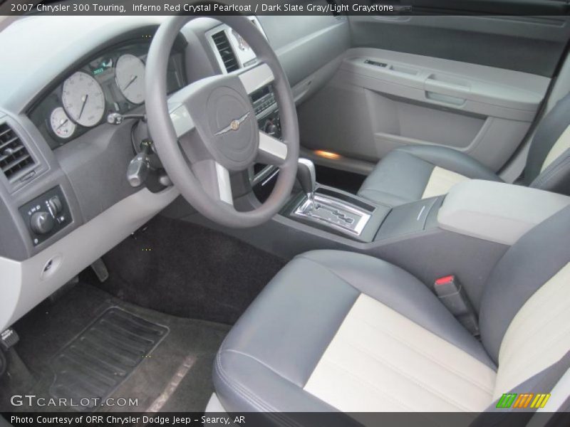Inferno Red Crystal Pearlcoat / Dark Slate Gray/Light Graystone 2007 Chrysler 300 Touring