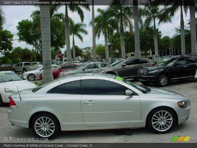 Silver Metallic / Off-Black 2007 Volvo C70 T5 Convertible