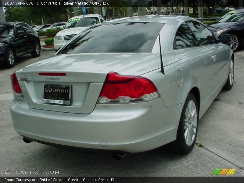 Silver Metallic / Off-Black 2007 Volvo C70 T5 Convertible
