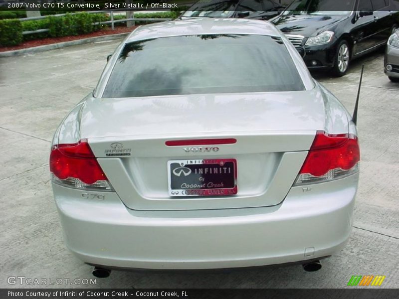 Silver Metallic / Off-Black 2007 Volvo C70 T5 Convertible