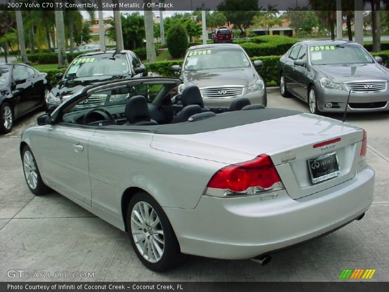 Silver Metallic / Off-Black 2007 Volvo C70 T5 Convertible