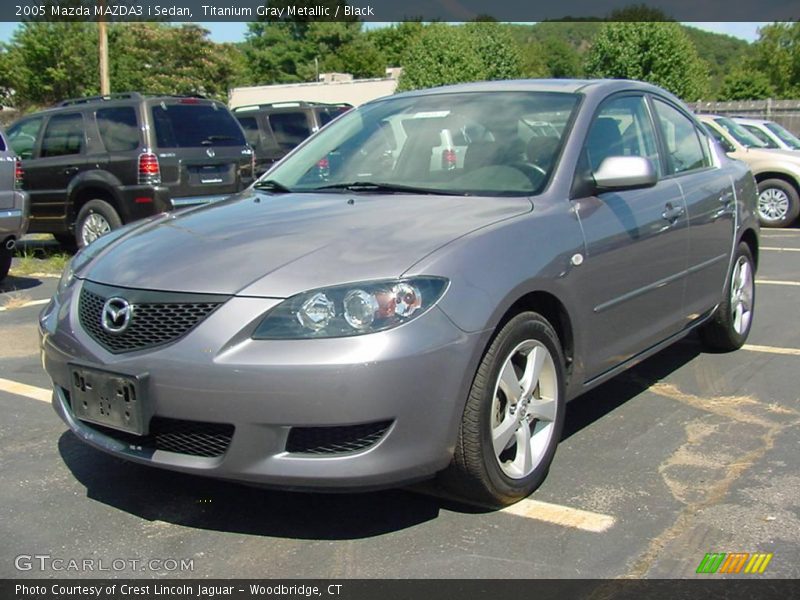 Titanium Gray Metallic / Black 2005 Mazda MAZDA3 i Sedan