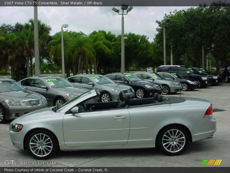Silver Metallic / Off-Black 2007 Volvo C70 T5 Convertible