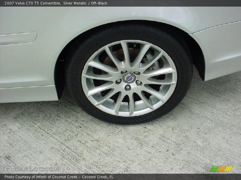 Silver Metallic / Off-Black 2007 Volvo C70 T5 Convertible