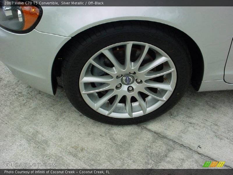 Silver Metallic / Off-Black 2007 Volvo C70 T5 Convertible