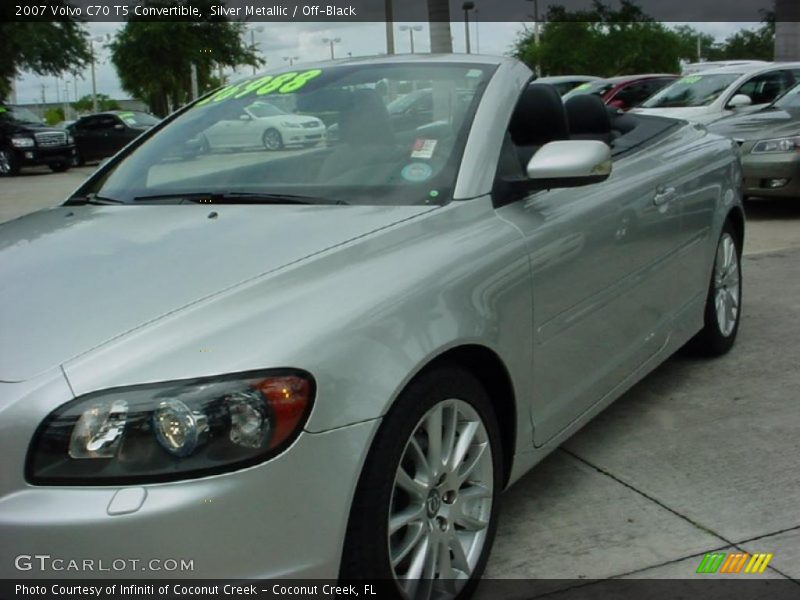 Silver Metallic / Off-Black 2007 Volvo C70 T5 Convertible