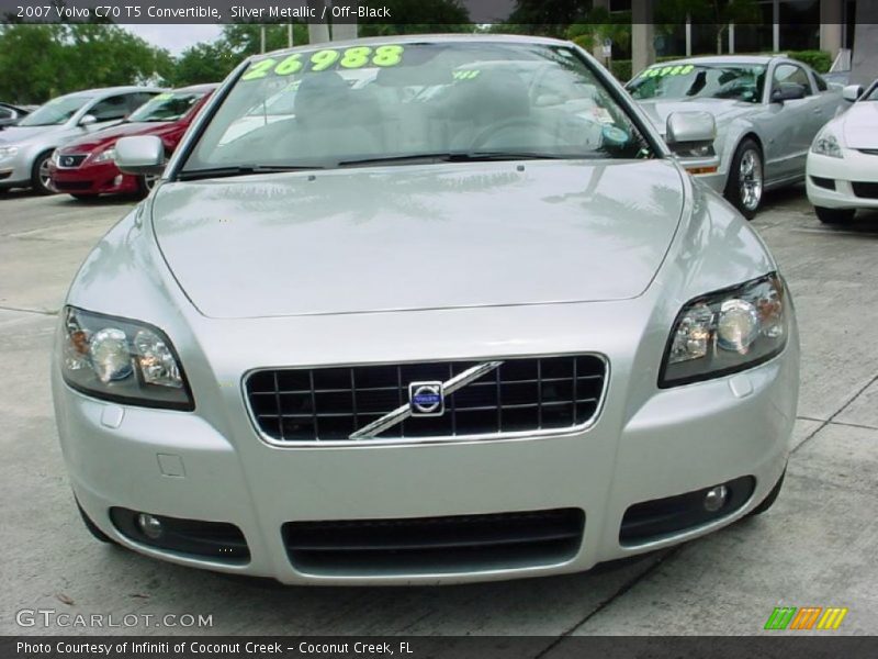 Silver Metallic / Off-Black 2007 Volvo C70 T5 Convertible