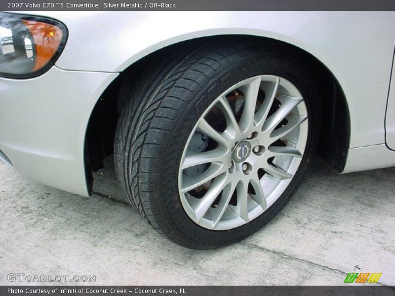 Silver Metallic / Off-Black 2007 Volvo C70 T5 Convertible