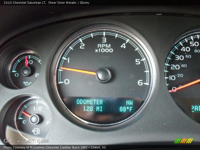 Sheer Silver Metallic / Ebony 2010 Chevrolet Suburban LT