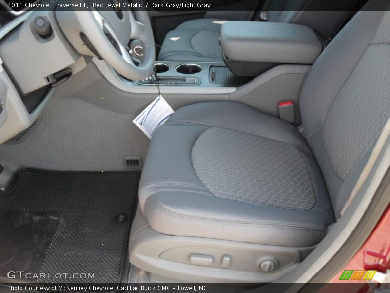 Red Jewel Metallic / Dark Gray/Light Gray 2011 Chevrolet Traverse LT