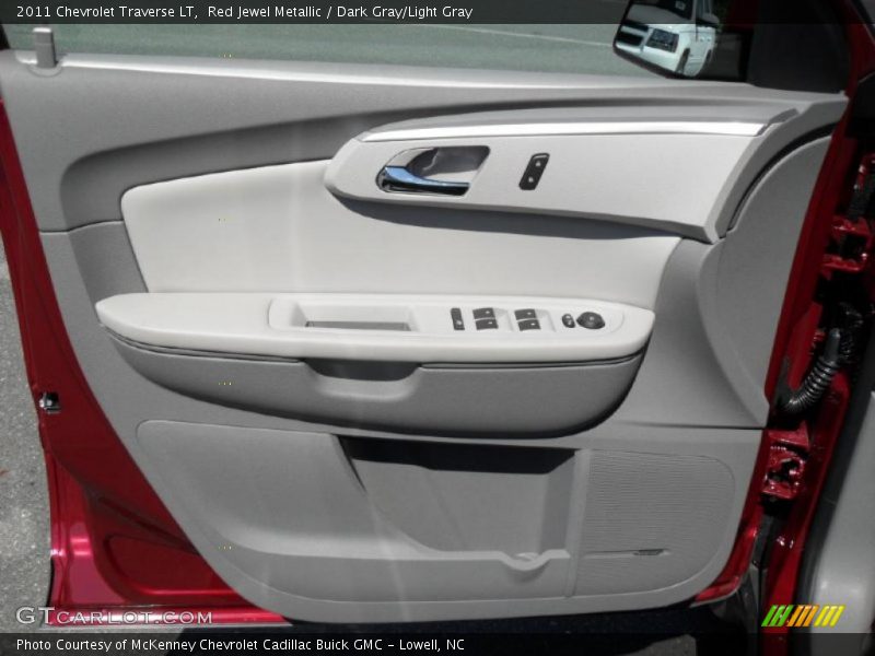 Red Jewel Metallic / Dark Gray/Light Gray 2011 Chevrolet Traverse LT