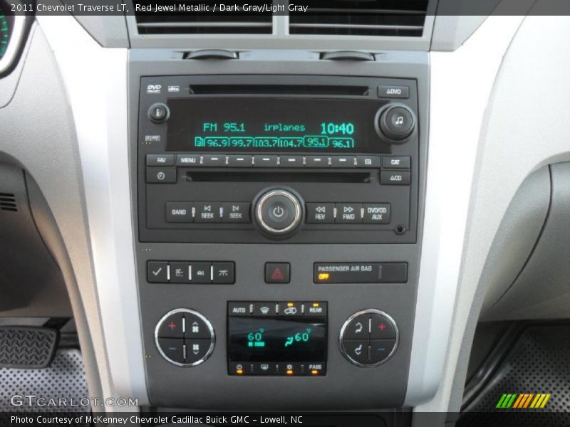 Red Jewel Metallic / Dark Gray/Light Gray 2011 Chevrolet Traverse LT