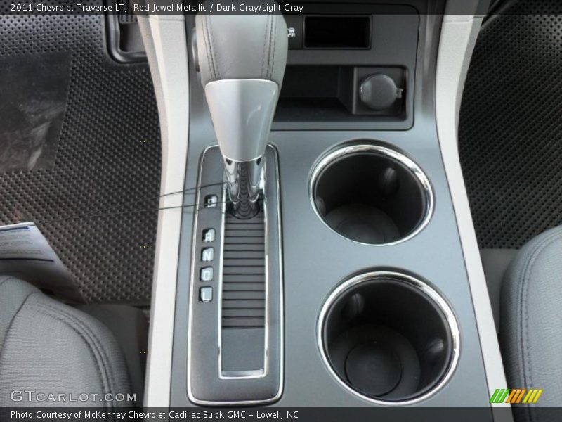 Red Jewel Metallic / Dark Gray/Light Gray 2011 Chevrolet Traverse LT