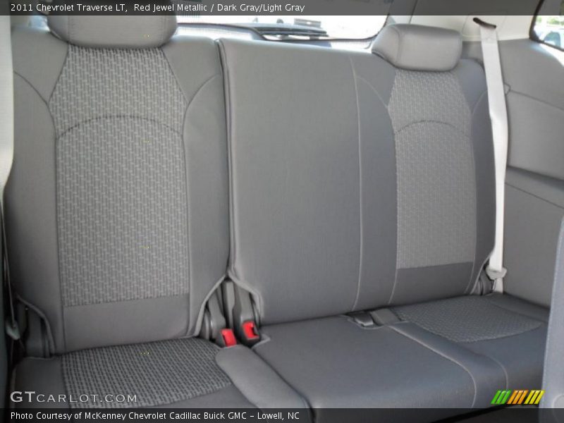 Red Jewel Metallic / Dark Gray/Light Gray 2011 Chevrolet Traverse LT
