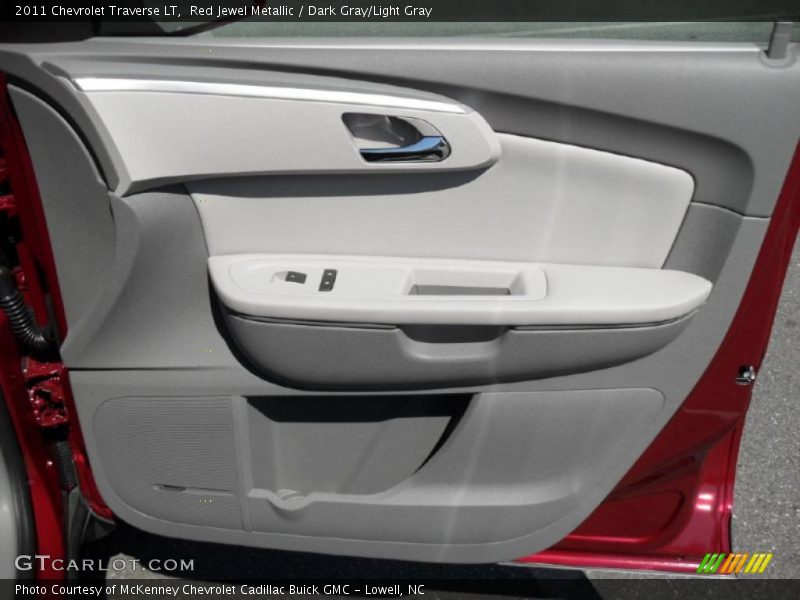 Red Jewel Metallic / Dark Gray/Light Gray 2011 Chevrolet Traverse LT