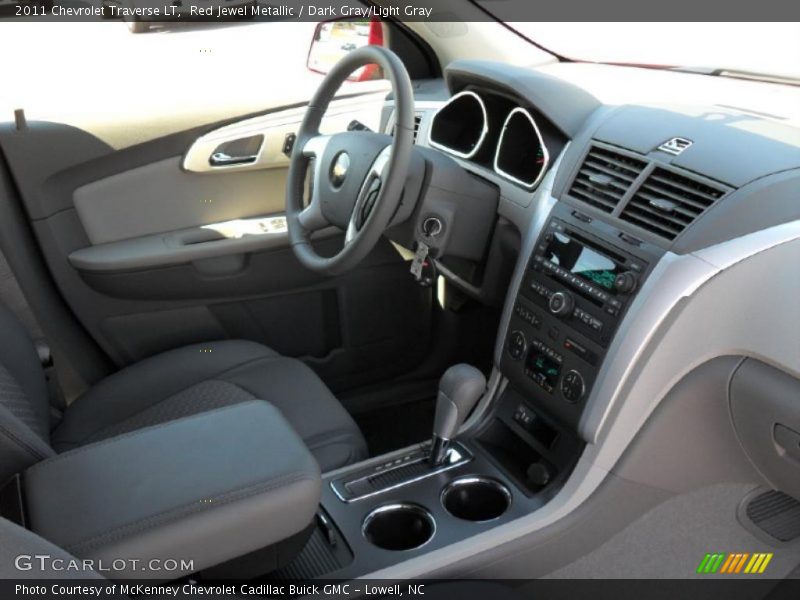 Red Jewel Metallic / Dark Gray/Light Gray 2011 Chevrolet Traverse LT