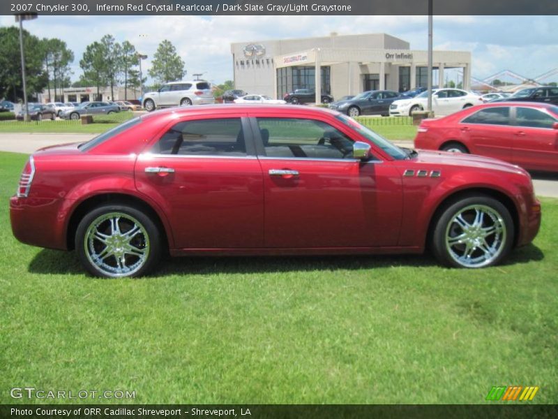 Inferno Red Crystal Pearlcoat / Dark Slate Gray/Light Graystone 2007 Chrysler 300
