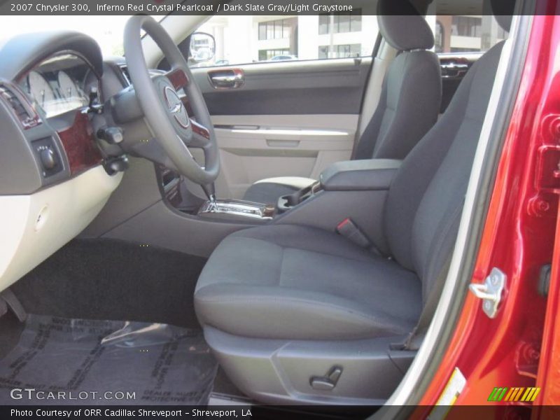 Inferno Red Crystal Pearlcoat / Dark Slate Gray/Light Graystone 2007 Chrysler 300