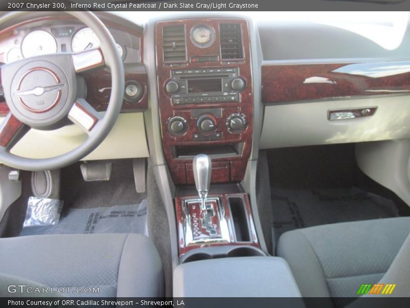 Inferno Red Crystal Pearlcoat / Dark Slate Gray/Light Graystone 2007 Chrysler 300