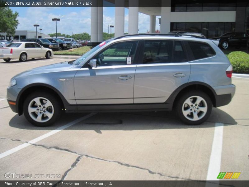 Silver Grey Metallic / Black 2007 BMW X3 3.0si