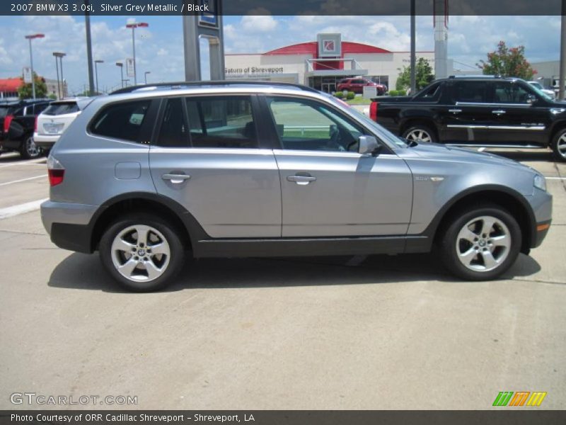 Silver Grey Metallic / Black 2007 BMW X3 3.0si