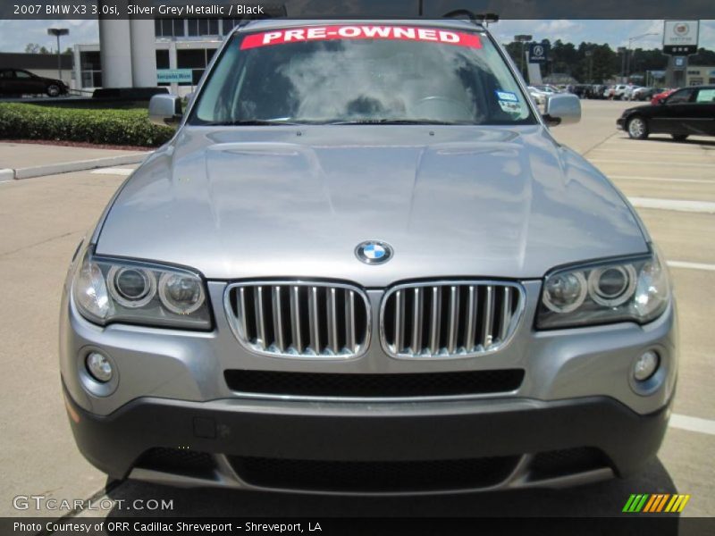 Silver Grey Metallic / Black 2007 BMW X3 3.0si
