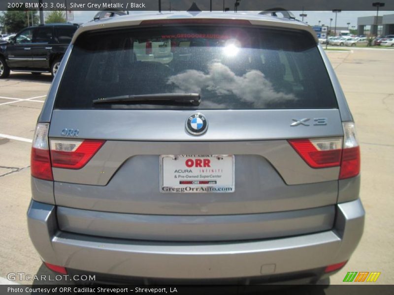 Silver Grey Metallic / Black 2007 BMW X3 3.0si