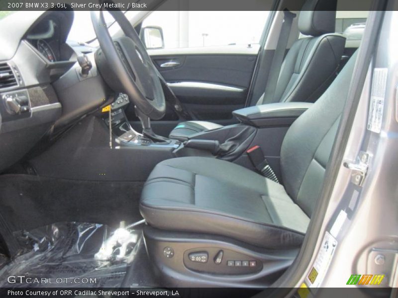 Silver Grey Metallic / Black 2007 BMW X3 3.0si