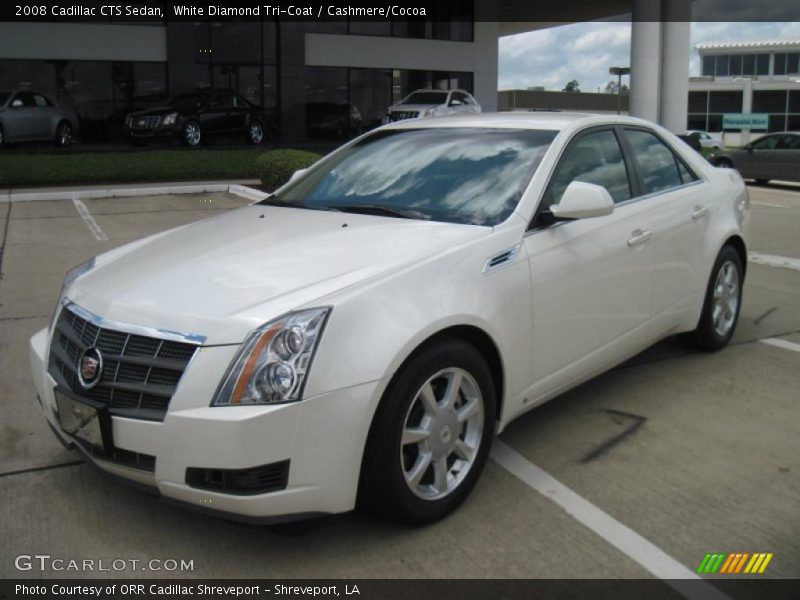 White Diamond Tri-Coat / Cashmere/Cocoa 2008 Cadillac CTS Sedan