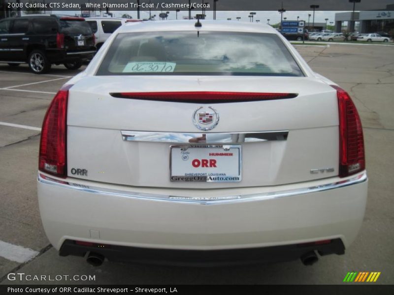 White Diamond Tri-Coat / Cashmere/Cocoa 2008 Cadillac CTS Sedan