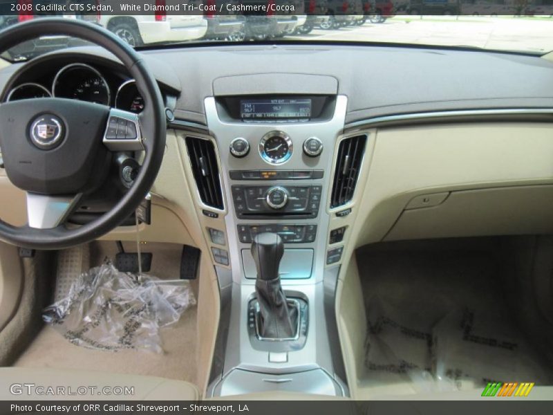 White Diamond Tri-Coat / Cashmere/Cocoa 2008 Cadillac CTS Sedan