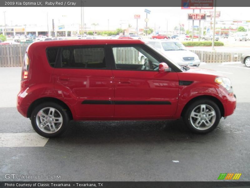 Ruby Red / Gray 2009 Kia Optima LX