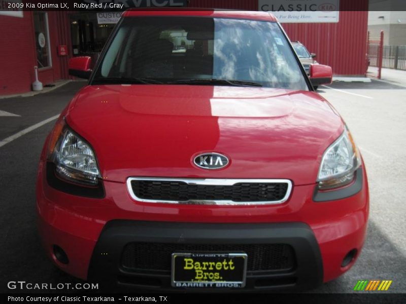 Ruby Red / Gray 2009 Kia Optima LX