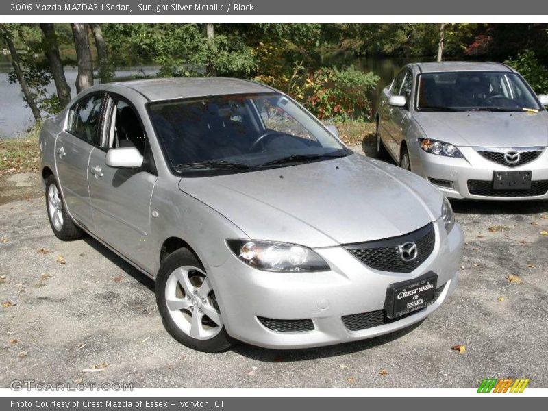 Sunlight Silver Metallic / Black 2006 Mazda MAZDA3 i Sedan