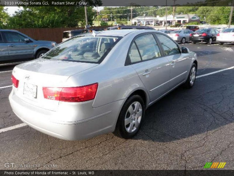Radiant Silver / Gray 2010 Hyundai Sonata GLS