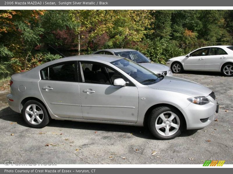 Sunlight Silver Metallic / Black 2006 Mazda MAZDA3 i Sedan